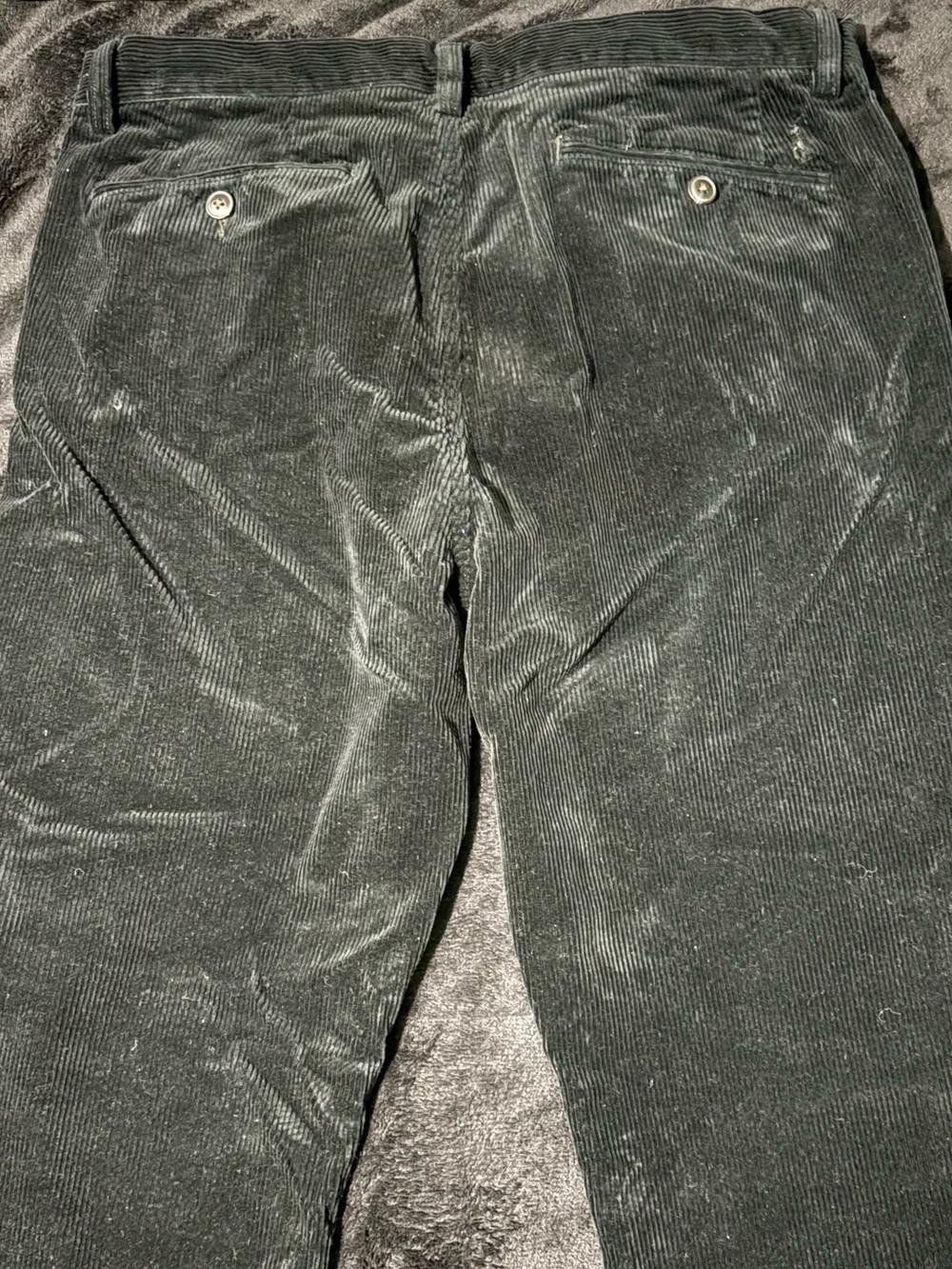 Polo by Ralph Lauren Black Corduroy  Stretch Fit Men's Pants - Picture 2 of 4